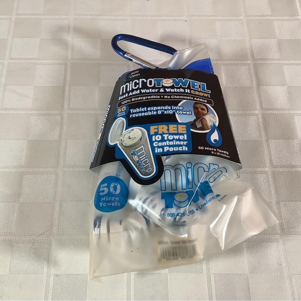 💜 New micro towel ….just add water…no chemicals added…50 micro towels tablet